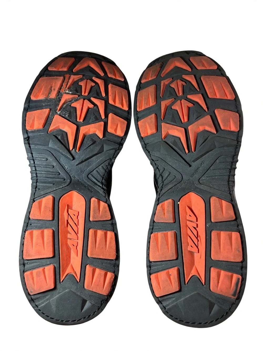 Black and Gray Men's Athletic Sneakers with Orange Accents